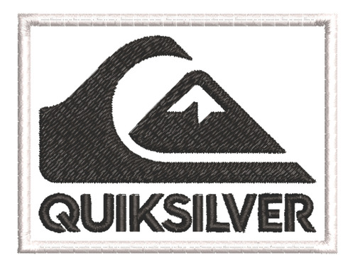 Patch Bordado Marcas Quicksilver 8x6cm