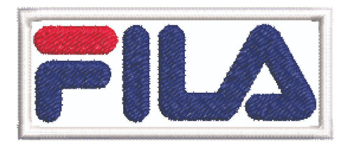 Patch Bordado Marcas Fila Logo 7x2,8cm