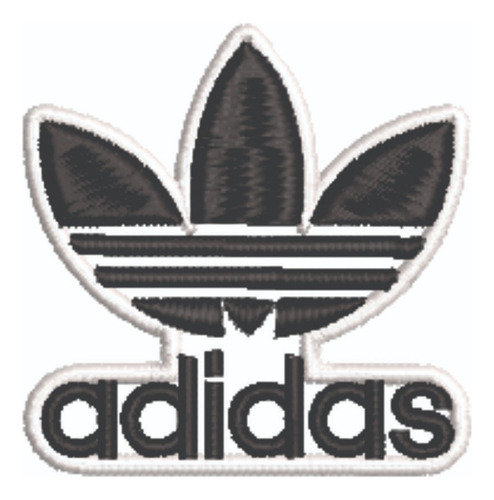 Patch Bordado Marcas adidas Antigo Fundo 5x5cm
