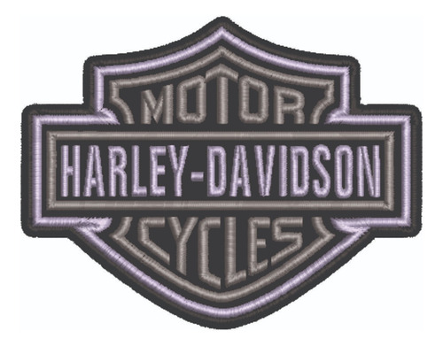 Patch Bordado Harley Davidson Logo 10x7,8cm