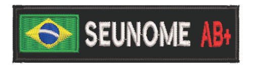 Patch Bordado Tarjetas Tarjeta Nome Ou Cargo 10x2,5cm