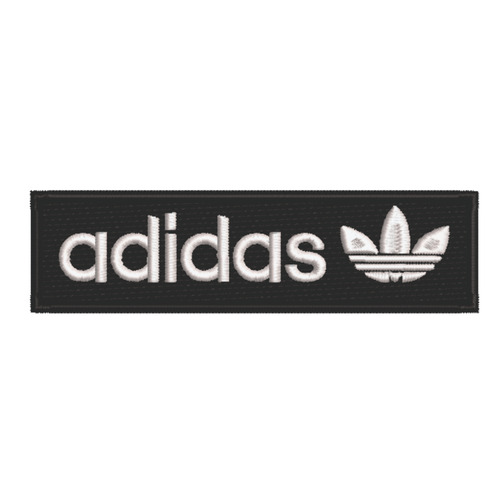 Patch Bordado Marcas adidas Fundo 13x3,5cm