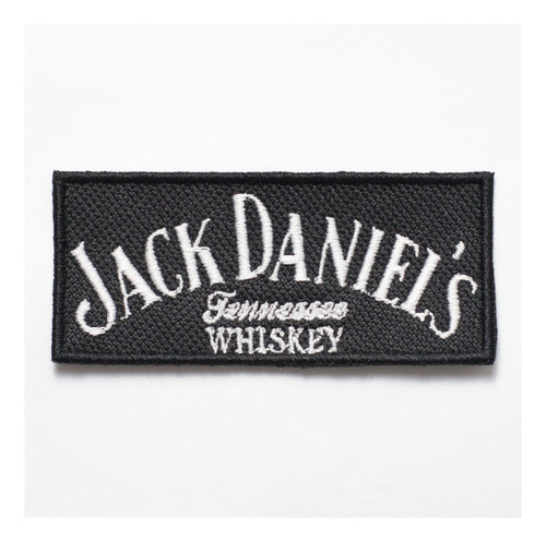 Patch Bordado Marcas Jack Daniels Tarjeta 8x3,7cm