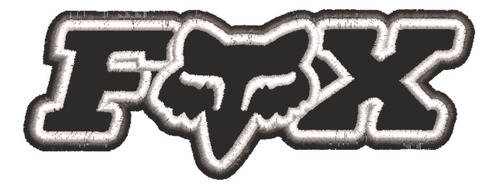 Patch Bordado Marcas Fox Racing 10x3,8cm