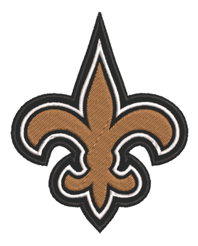 Patch Bordado Esportes Nfl New Orleans Saints 8x7cm