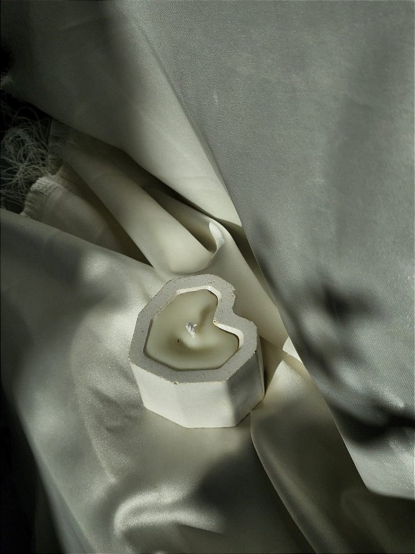 Kit 10 unidades mini velas aromáticas - Coração - PERSONALIZAVEIS