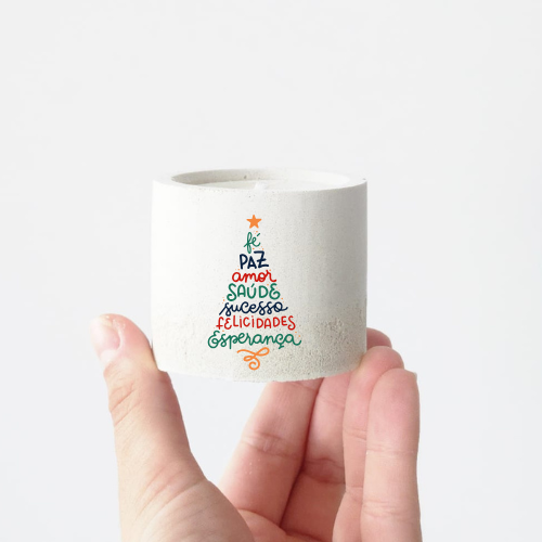 Kit 10 unidades mini velas aromáticas - Redondo- PERSONALIZAVEIS