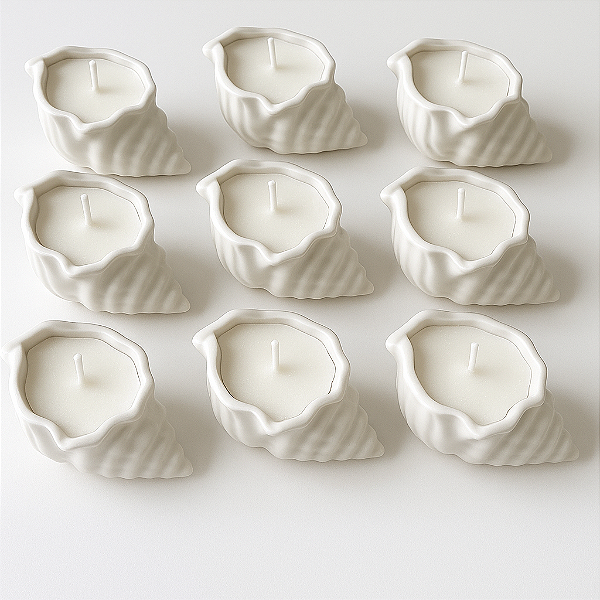 KIT 10 Velas Aromática Concha Oceano -  PERSONALIZAVEL