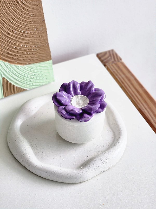 Vela Flor- Aroma Lavanda