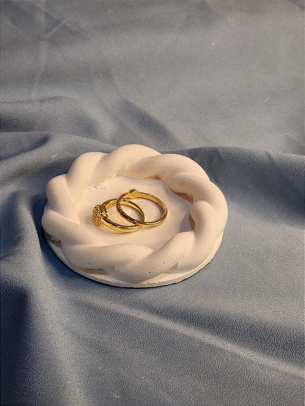 Mini Prato Porta-Joias do Dia- Personalizável Escrita