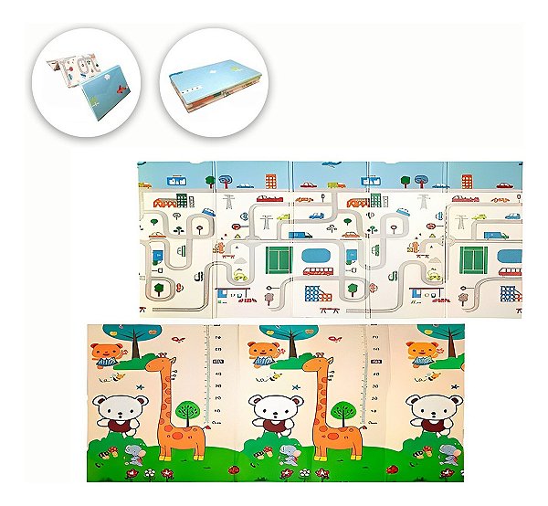 Tapete Tatame Infantil Dobrável Emborrachado Espessura 10mm