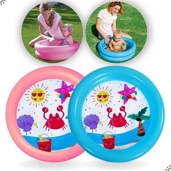 Piscina Infantil Para Praia Piscina De Bebê Vinil Inflável