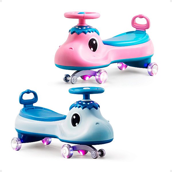 Carrinho Super Dino Car Infantil Gira 360° Som E Led Rolimã