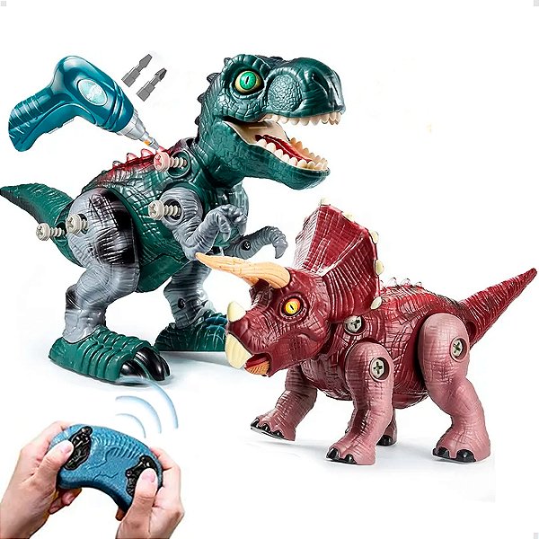 Babyland Dinossauro Rex Controle Remoto Monta Desmont