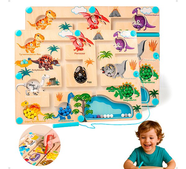 Labirinto Montessori Dino Babyland Madeira Educativo Promo