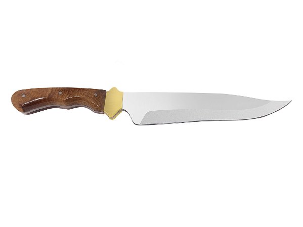 FACA BOWIE 07" MARCA COQUEIRO / AÇO CARBONO ALEMÃO / BAINHA DE COURO