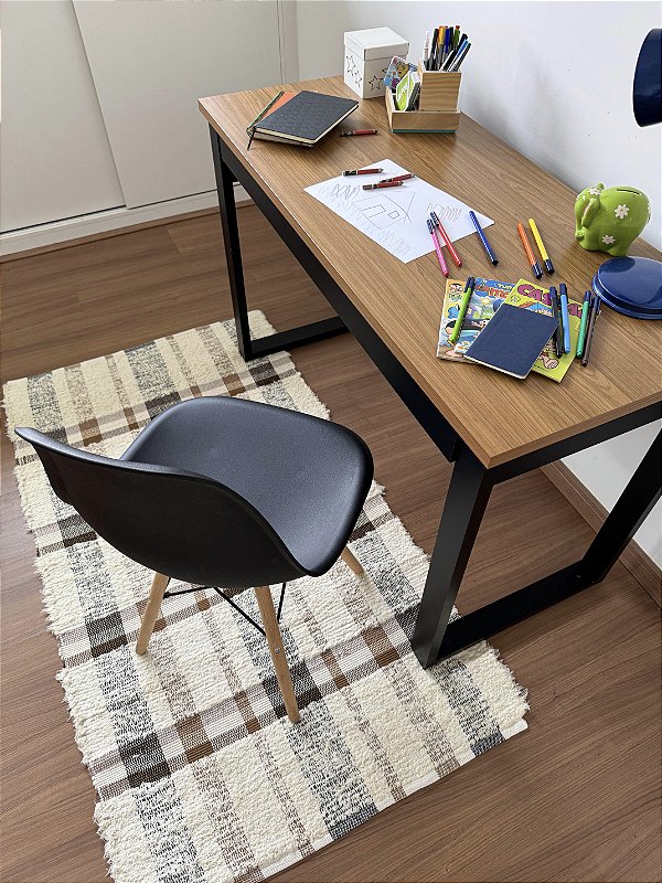 Tapete Beira Cama Xadrez Chic Trama – 0,80 x 1,50m