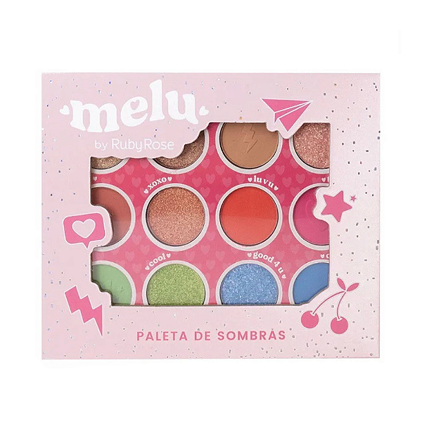 Paleta de Sombras Coloridas - Melu
