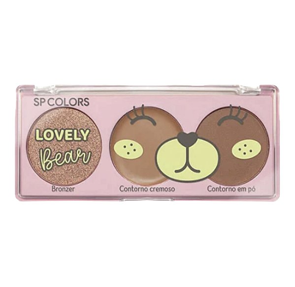 Paleta de Contorno e Bronzer Lovely Bear - SP Colors