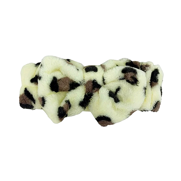 Faixa de Cabelo Para Maquiagem e Limpeza Facial Oncinha - Seraphna