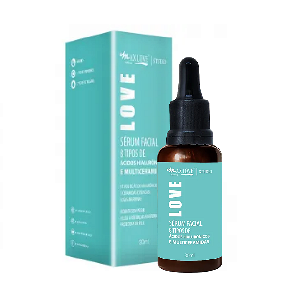 Sérum Facial 8 Tipos de Ácidos Hialurônicos - Max Love