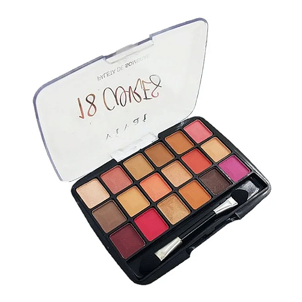 Paleta de Sombras 18 Cores Cor 02 - Vivai