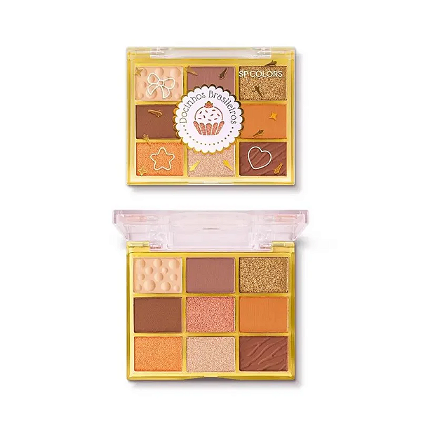 Paleta de Sombras Docinho Brasileiro Cor C - SP Colors