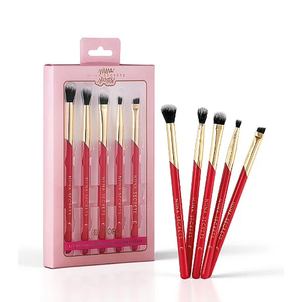 Kit de Pincéis para Olhos Essenciais - Niina Secrets