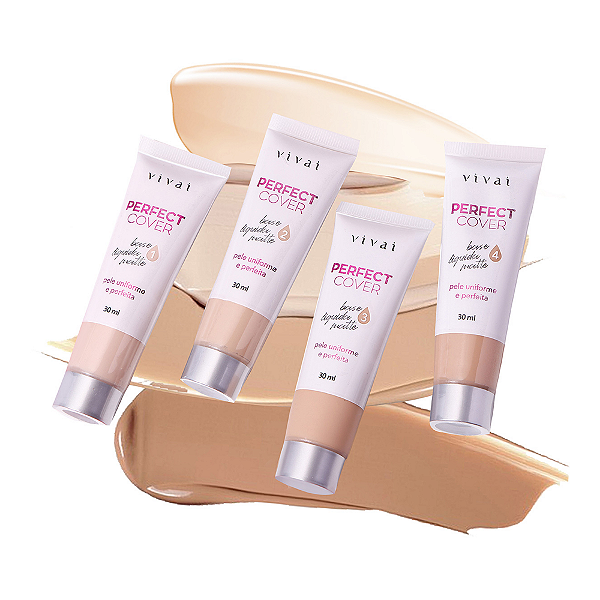 Base Líquida Matte Alta Cobertura Perfect Cover - Vivai
