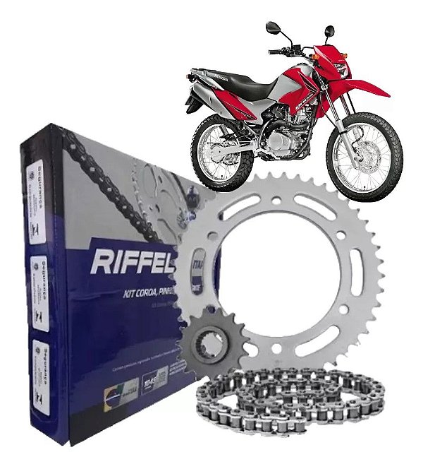 KIT RELAÇÃO TITANIUM COROA, PINHÃO E CORRENTE NXR BROS 150
