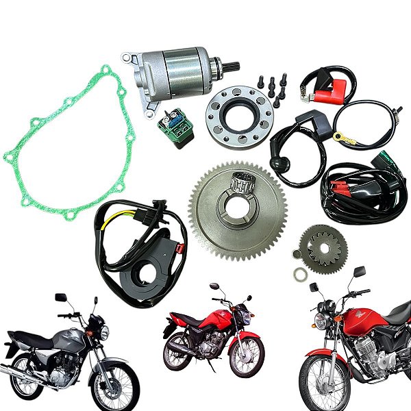 Kit Partida Elétrica Titan 150 04/08 Fan 125 09/15
