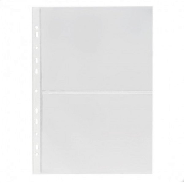 Kit 10 Folhas para Cédulas 32x24 Acetato 2 Espaços
