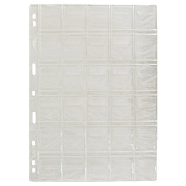 Kit 10 Folhas para Moedas 28x21 PCCB 30 Bolsos