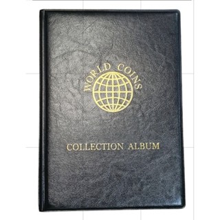 Álbum Moedas do Mundo para 180 Moedas com as Etiquetas de Todos os Países Reconhecidos pela ONU
