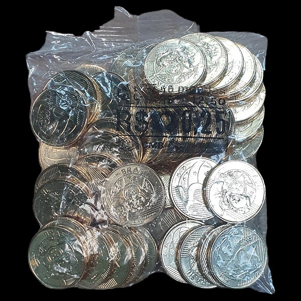 Sache Lacrado do Banco do Brasil - 0,25 centavos do Real - 2023