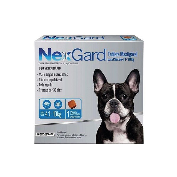 Nexgard 1,25G 4 A 10,1KG 3 COMP