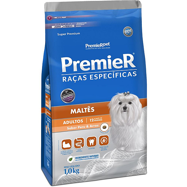 RAÇÃO Premier ESP 1KG CÃES ADULTOS  MALTES