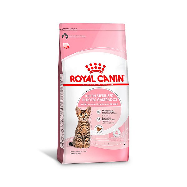 Ração Royal Canin Filhotes Castrados 1,5kg para Gatos Filhotes Castrados de 6 a 12 Meses