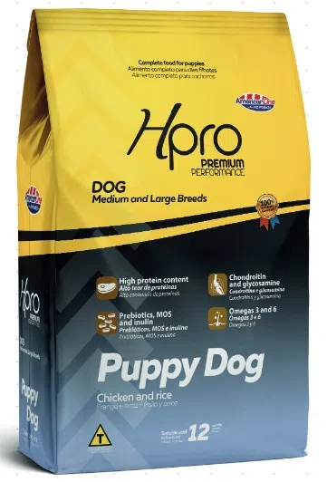 RAÇÃO Hpro 15KG DOG PUPPY M&G