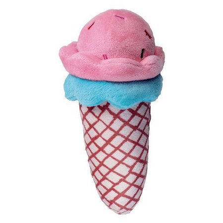 Brinquedo Mordedor Pelucia Fofa Sorvete Rosa Jambo