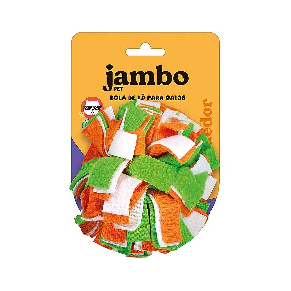 Brinquedo Jambo Bola de Lã para Gatos