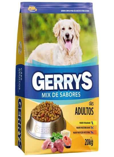Ração para Cães Adultos Mix de Sabores Gerrys 20Kg