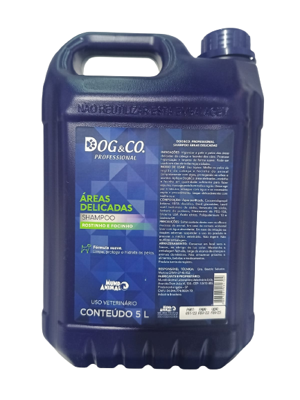 Shampoo Dog E Co Profissional Áreas Delicadas 5L