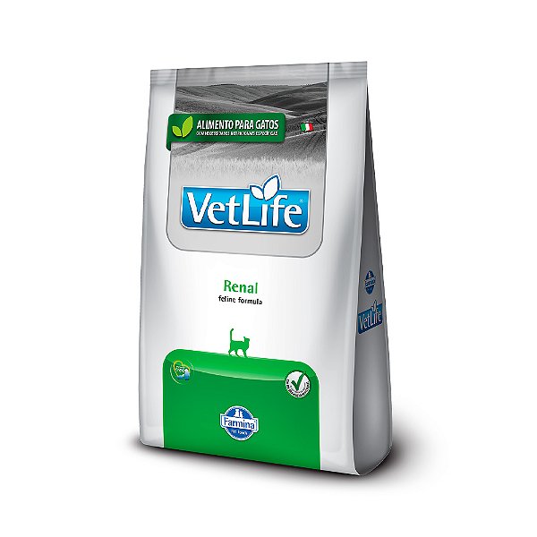 Ração Vet Life 7,5kg Natural Renal para Gatos Adultos