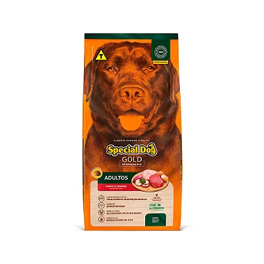 Ração Special Dog 20Kg Gold Performance Frango e Carne para Cães Adultos