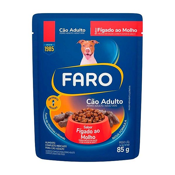 SACHE FARO P/ CAES SABOR FIGADO 85G