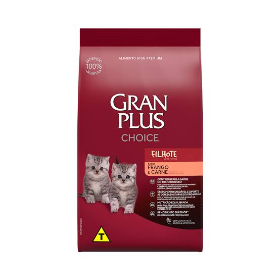 RAÇÃO GRANPLUS 10,1 KG GATOS FILHOTE FRANGO E CARNE