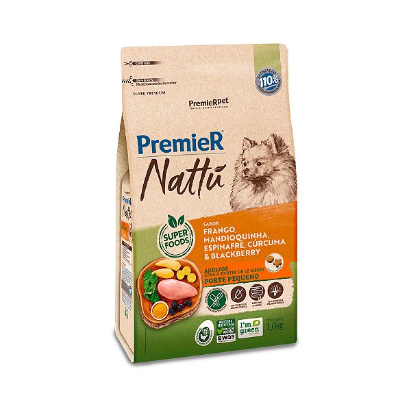 PREMIER NATTU 1KG C/AD MANDIOQUINHA