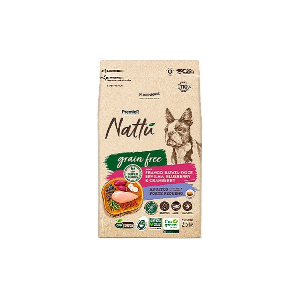 PREMIER NATTU 2,5KG C/AD RP GRAIN FREE