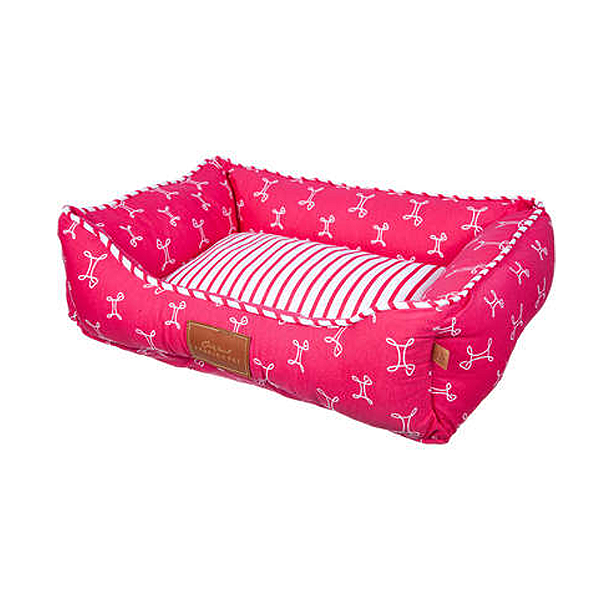 Cama Pet Retangular Munique Floral Para Cães e Gatos G